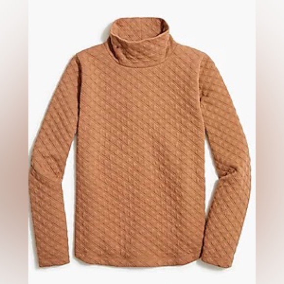 J Crew Factory Quilted mockneck pullover sweatshirt size Small L14 - Picture 5 of 10